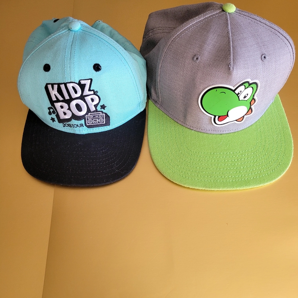 Nintendo Boy's Yoshi Baseball Cap sz OSFMKids Bop Baseball Hat Blue sz Youth OSF